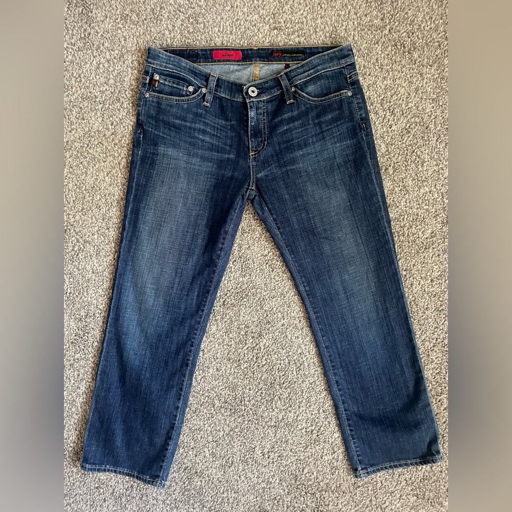 AG Adriano Goldschmied Designer Denim Jeans, the capri, size 28 regular